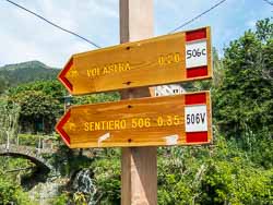 cinque terre trail sign picture